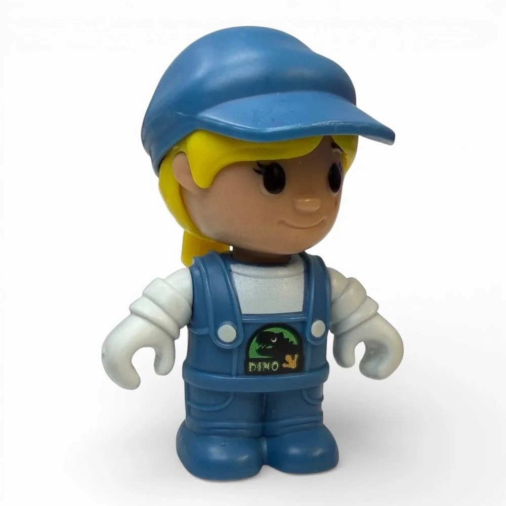 Safari Park Ranger Dinosaur Blue Bib Overalls Action Figure Replacement Toy Girl
